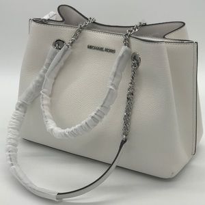 Michael Kors Teagen Satchel Chain Shoulder…